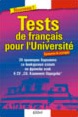 Tests de français pour l'Université / 20 Sample Tests for The French Competitive Examination at the Sofia University 